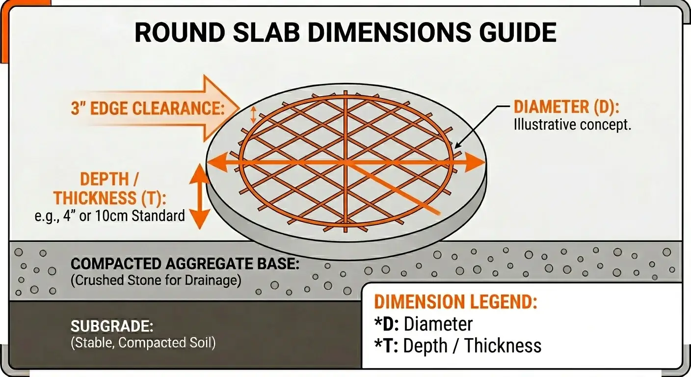 Round slab diagram